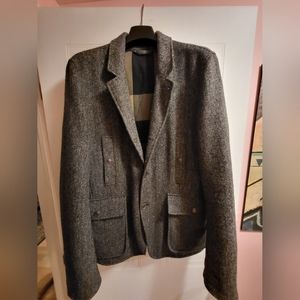 Burberry Herringbone Tweed Jacket